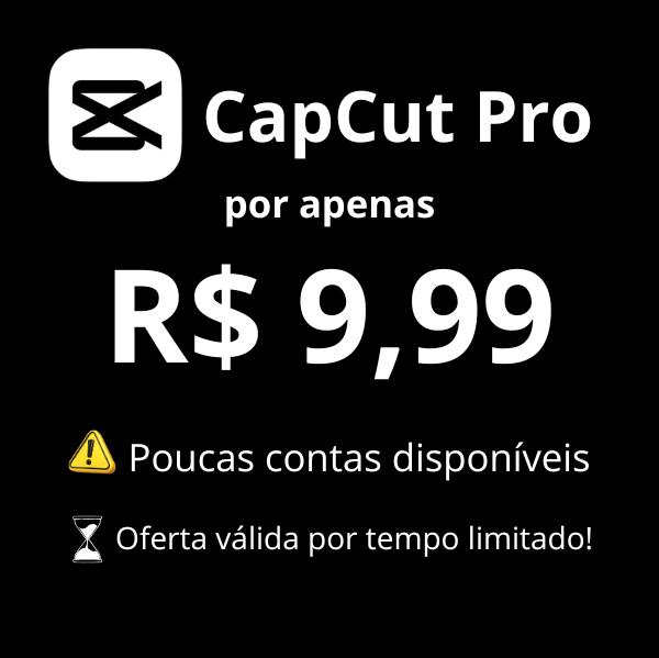 quadrado (1) CapCut PRO Mensal | Anual | Vitalício - Original | PROMOÇÃO META - Imagem 1